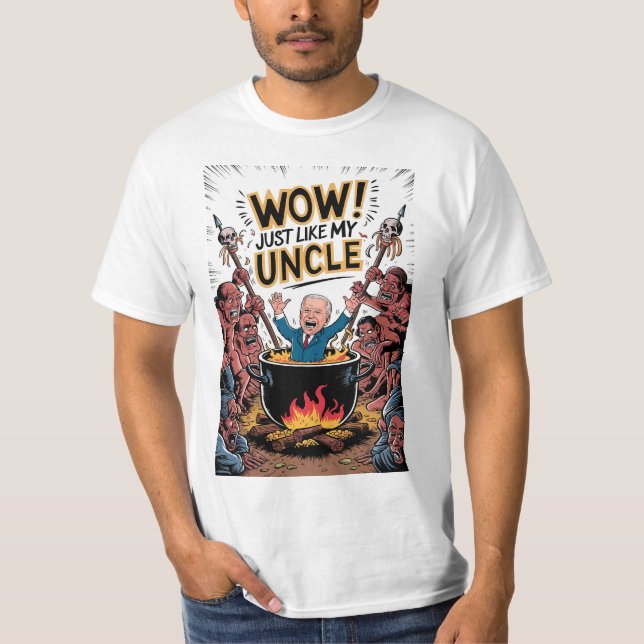 Inferno Feast Cannibals Ate Min farbror Joe Biden T Shirt (Framsida)