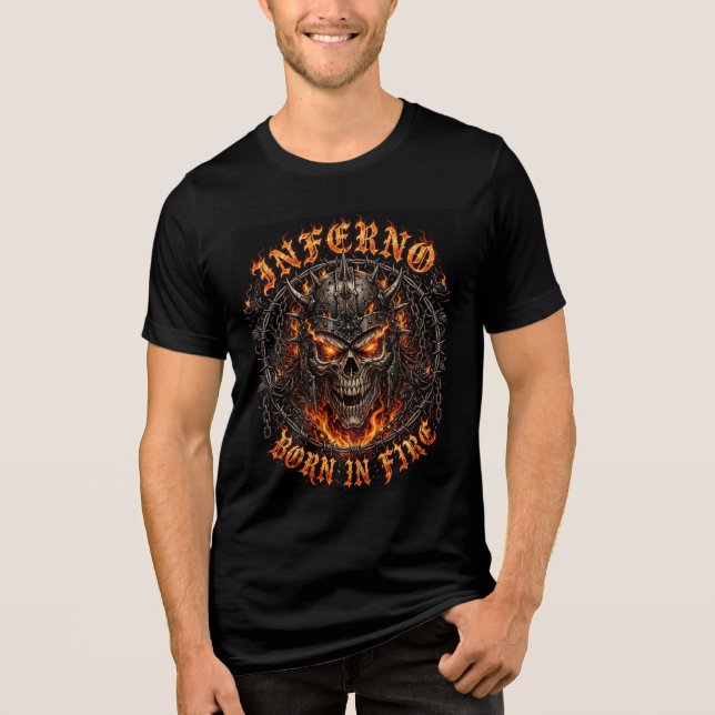 Inferno Född i eld  T Shirt (Framsida)