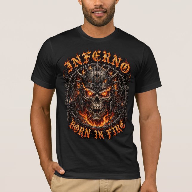 Inferno Född i eld T Shirt (Framsida)