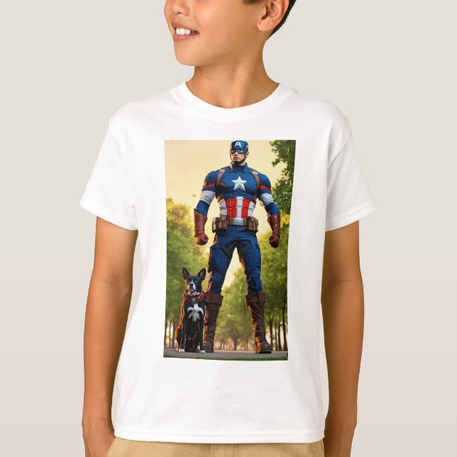 Inferno-förmyndare, större tecknad t shirt (Framsida)