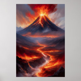 Inferno frigjorde, det massiva vulkanutbrottet poster