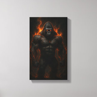 Inferno Gorilla: Unleash the Beast Within Canvastryck