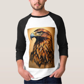 Inferno Guardian:Majestic A Eagle Bird Design Logo T Shirt