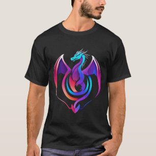 "Inferno Guardian: Majestic Dragon Tattoo Design" T Shirt