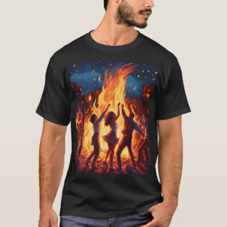 Inferno Ignated" "Flames of Passion" "Blaze Bolely T Shirt