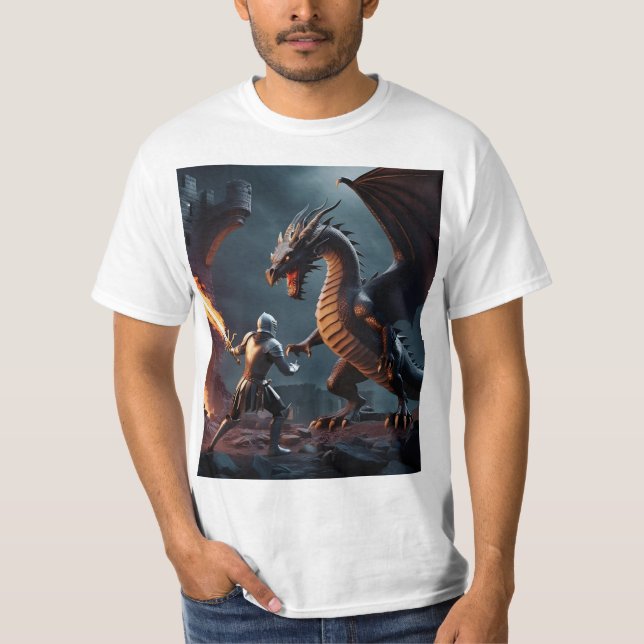 Inferno Kant: Knight Ansikte Beast T Shirt (Framsida)