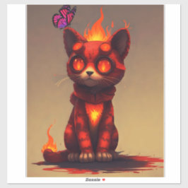 Inferno Kattunge Klistermärken