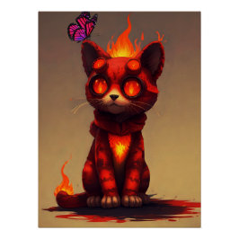 Inferno Kattunge Perfect Poster