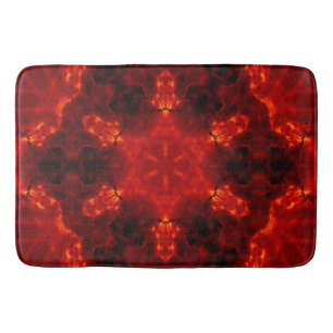 Inferno Nexus - Fiery Kaleidoscope Art Badrumsmatta