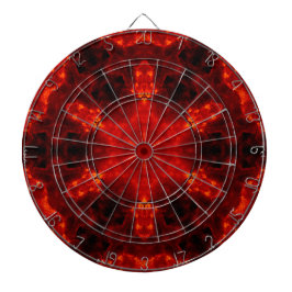 Inferno Nexus - Fiery Kaleidoscope Art Darttavla