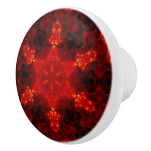 Inferno Nexus - Fiery Kaleidoscope Art Knopp