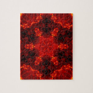 Inferno Nexus - Fiery Kaleidoscope Art Pussel