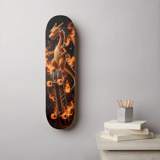 Inferno Orange Eldorado Skateboard Däck (Väggkonst)