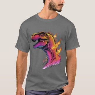 Inferno Rex: Fiery T-Rex T Shirt