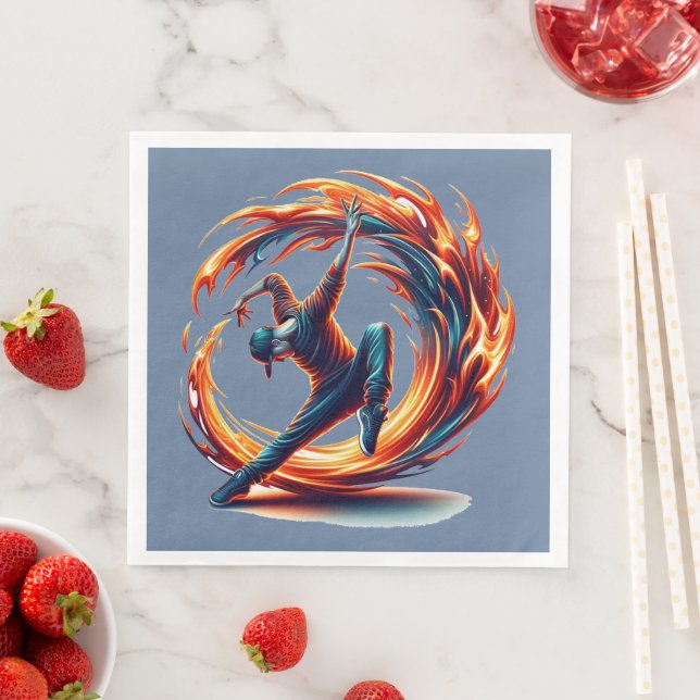 Inferno Spin - Ignite the ande of Breakdance Pappersservett (Insitu)