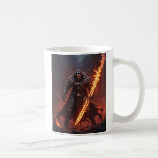 Inferno Warrior - Power-Flames Kaffemugg (Höger)