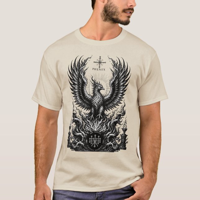 Inferno Wings Fenix Uppvaknandet T Shirt (Framsida)