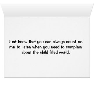 Infertility är hård hälsningskort