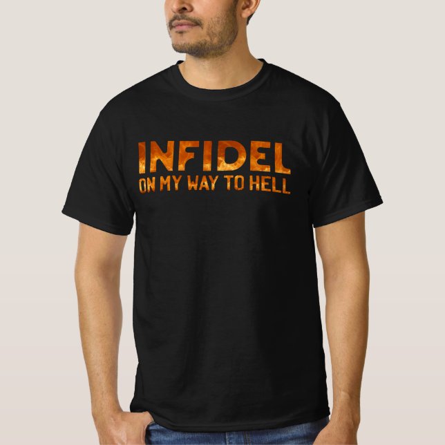 Infidel - på väg till helvetet t shirt (Framsida)