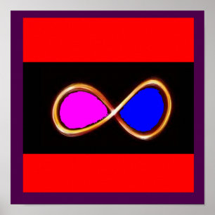 INFINITE ÄKTA KÄRLEK roligt för matematik Poster