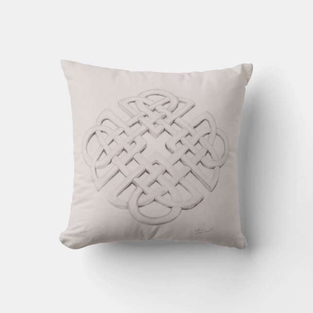 Infinite Celtic Knot Teckning Kudde (Framsida)