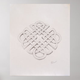 Infinite Celtic Knot Teckning Poster