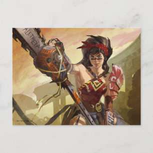 Infinite Crisis Atomic Wonder Woman Illustration Vykort