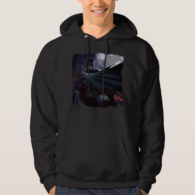 Infinite Crisis Batman Illustration Hoodie (Framsida)