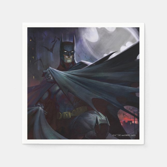 Infinite Crisis Batman Illustration Pappersservett (Framsidan)