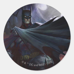 Infinite Crisis Batman Illustration Runt Klistermärke