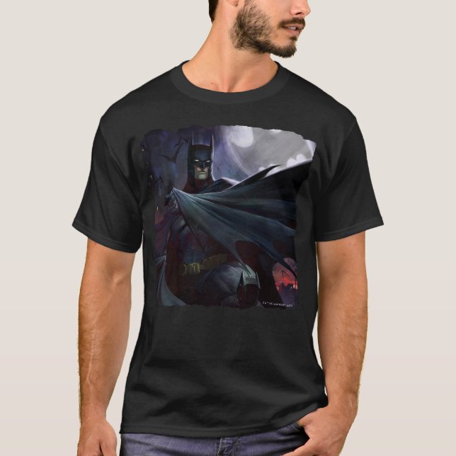 Infinite Crisis Batman Illustration T Shirt (Framsida)