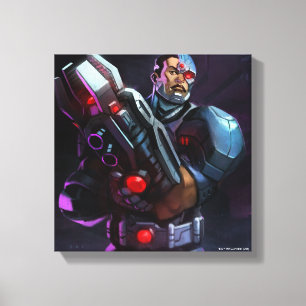 Infinite Crisis Cyborg Illustration Canvastryck