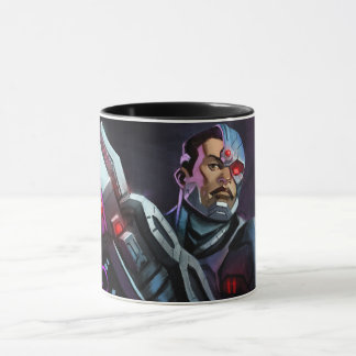 Infinite Crisis Cyborg Illustration Mugg