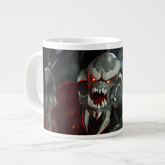 Infinite Crisis Doomsday Illustration Jumbo Mugg (Framsida vänster)