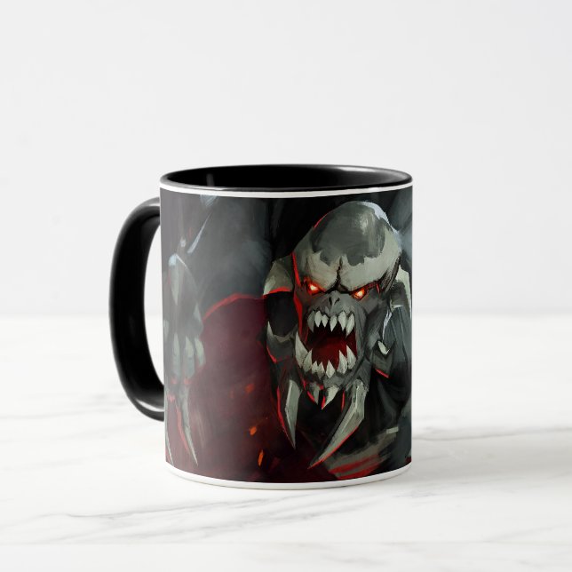Infinite Crisis Doomsday Illustration Mugg (Framsida vänster)