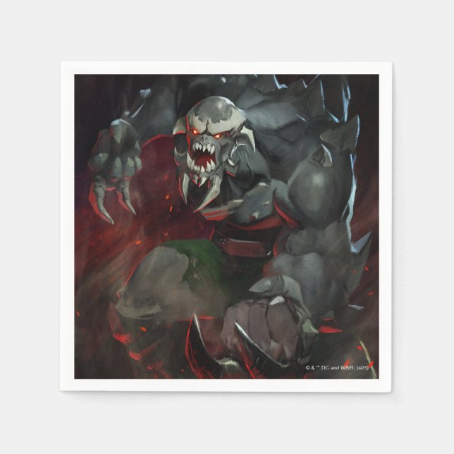 Infinite Crisis Doomsday Illustration Pappersservett (Framsidan)