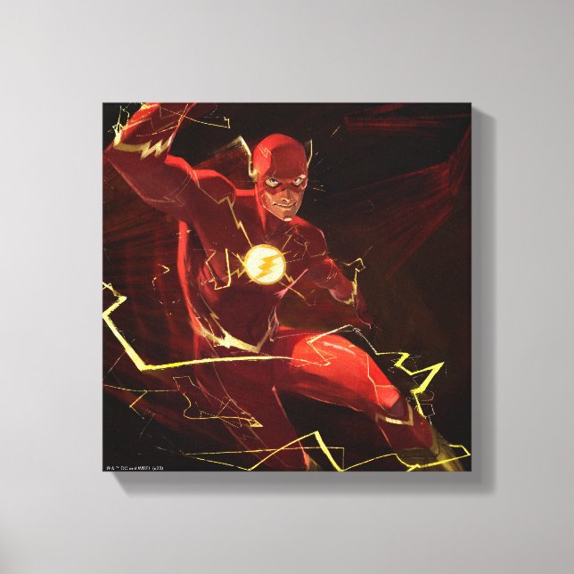 Infinite Crisis Flash Illustration Canvastryck (Framsida)