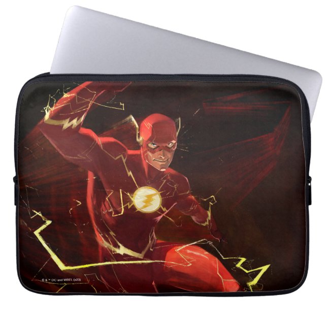 Infinite Crisis Flash Illustration Laptop Fodral (Framsidan)