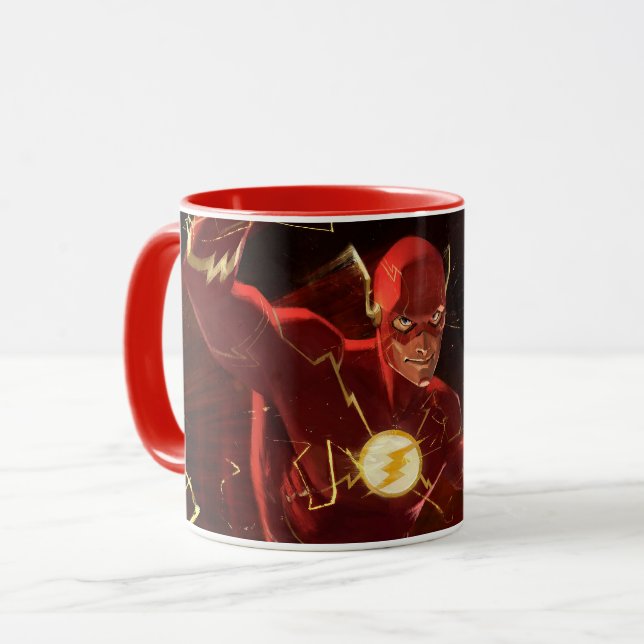 Infinite Crisis Flash Illustration Mugg (Framsida vänster)