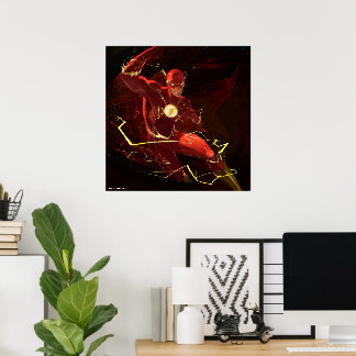 Infinite Crisis Flash Illustration Poster