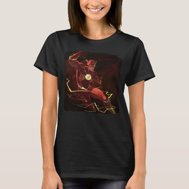 Infinite Crisis Flash Illustration T Shirt (Framsida)