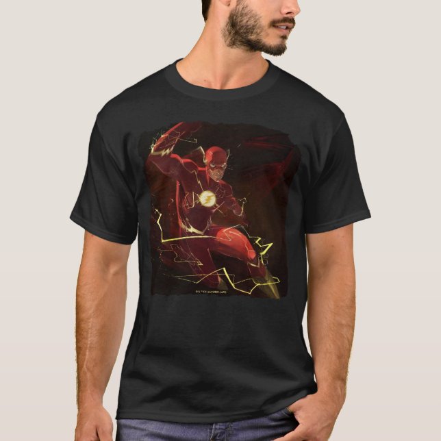 Infinite Crisis Flash Illustration T Shirt (Framsida)