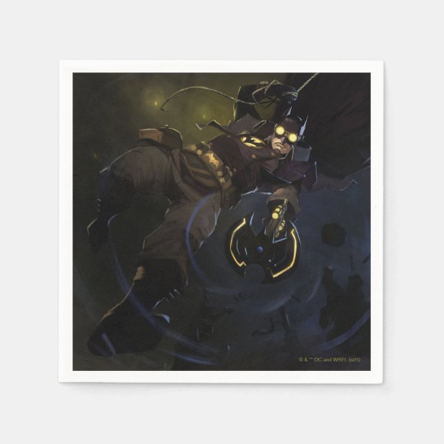 Infinite Crisis Gaslight Batman Illustration Pappersservett (Framsidan)