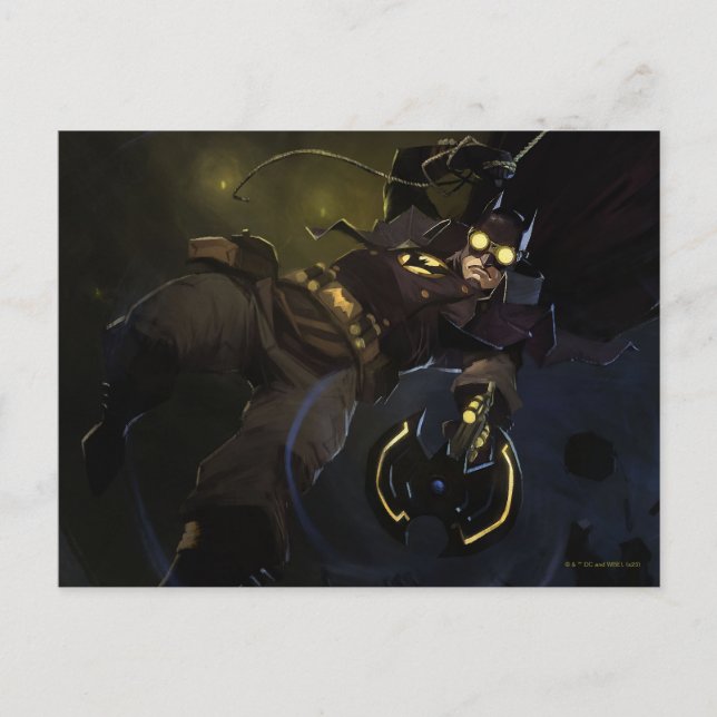 Infinite Crisis Gaslight Batman Illustration Vykort (Framsida)