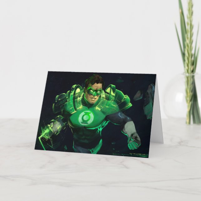Infinite Crisis Grönt Lantern Illustration Kort (Framsida)