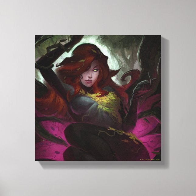 Infinite Crisis Poison Ivy Illustration Canvastryck (Framsida)