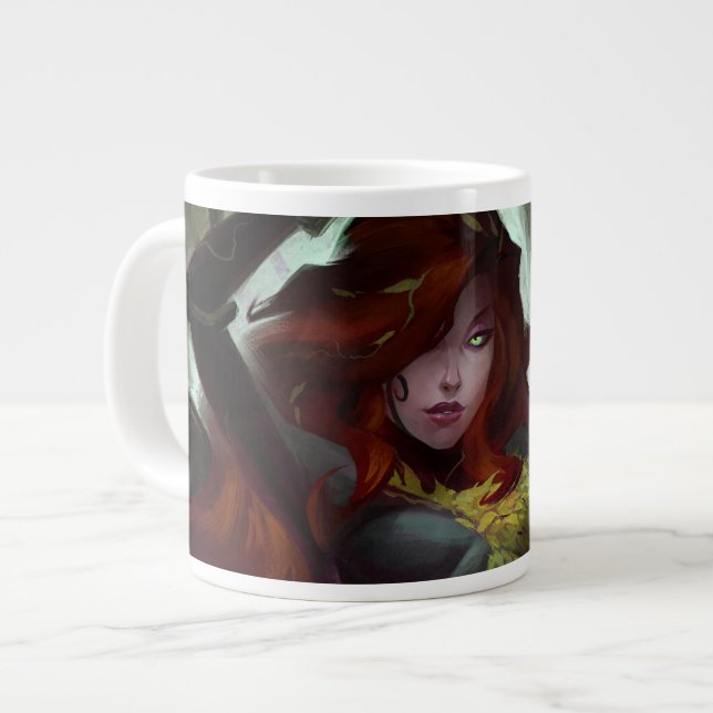 Infinite Crisis Poison Ivy Illustration Jumbo Mugg (Framsida vänster)