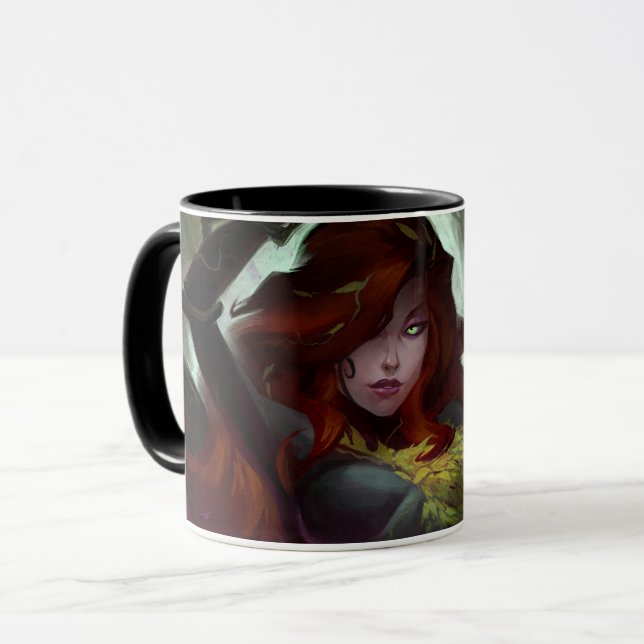 Infinite Crisis Poison Ivy Illustration Mugg (Framsida vänster)