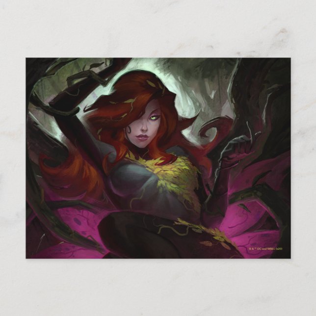 Infinite Crisis Poison Ivy Illustration Vykort (Framsida)