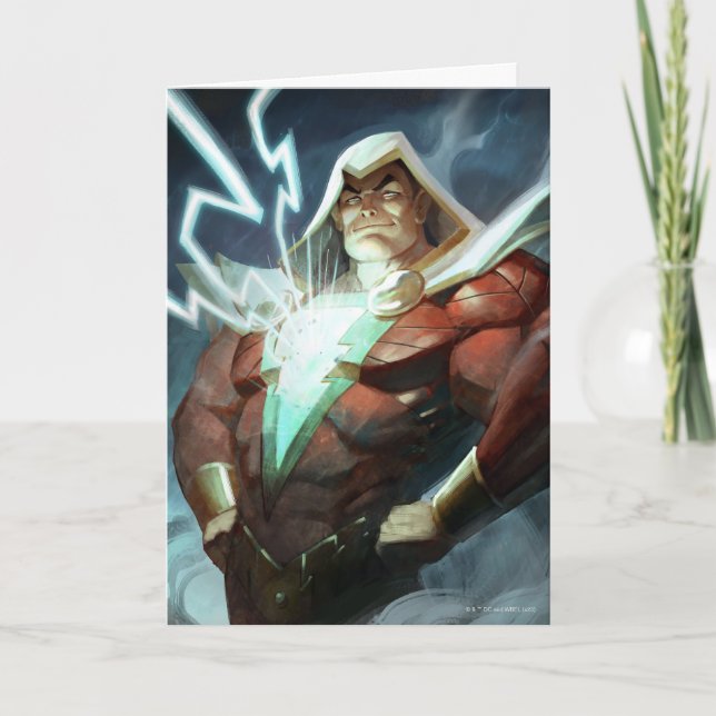 Infinite Crisis Shazam Illustration Kort (Framsida)